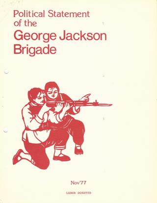 Cover des politischen Statements der George-Jackson-Brigade